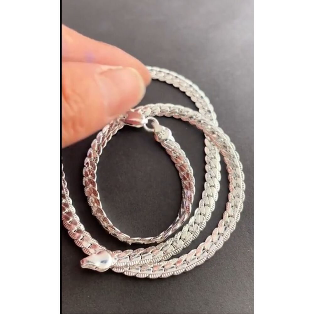 4 MM sterling Silver Chain - Picture 8 of 8